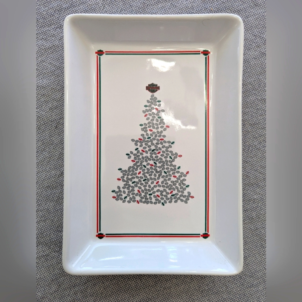 Harley-Davidson Christmas Condiment Tray w/ 2 Spreaders